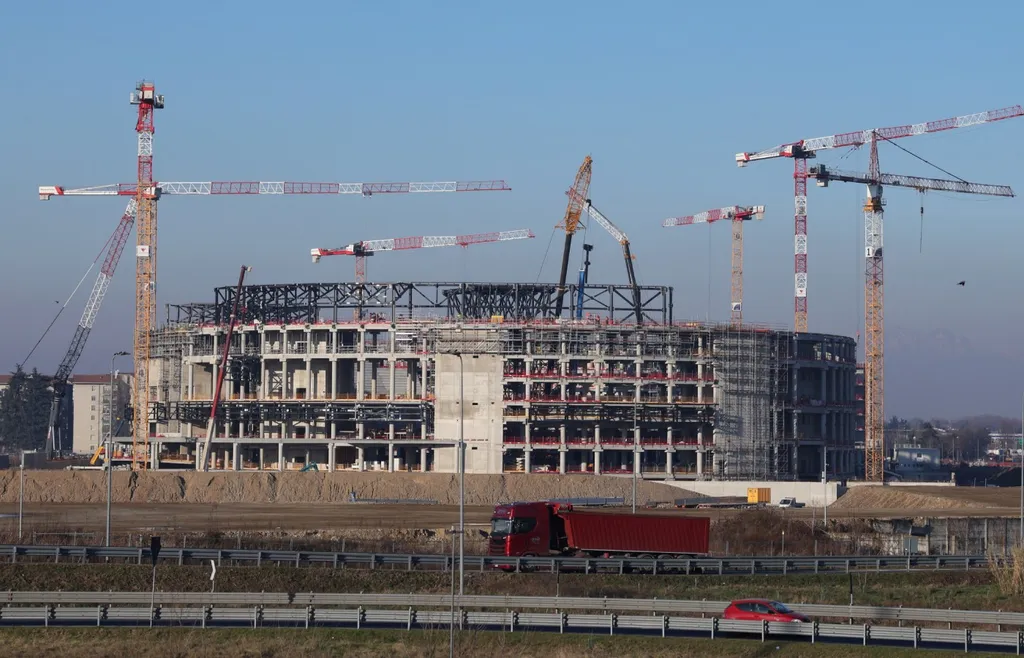 Så här såg Milano Santagiulia Arena ut i januari 2025
