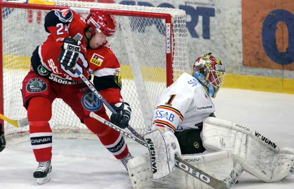 David Rautio gjorde sin elitseriedebut den 24 januari 2005 mot Södertälje
