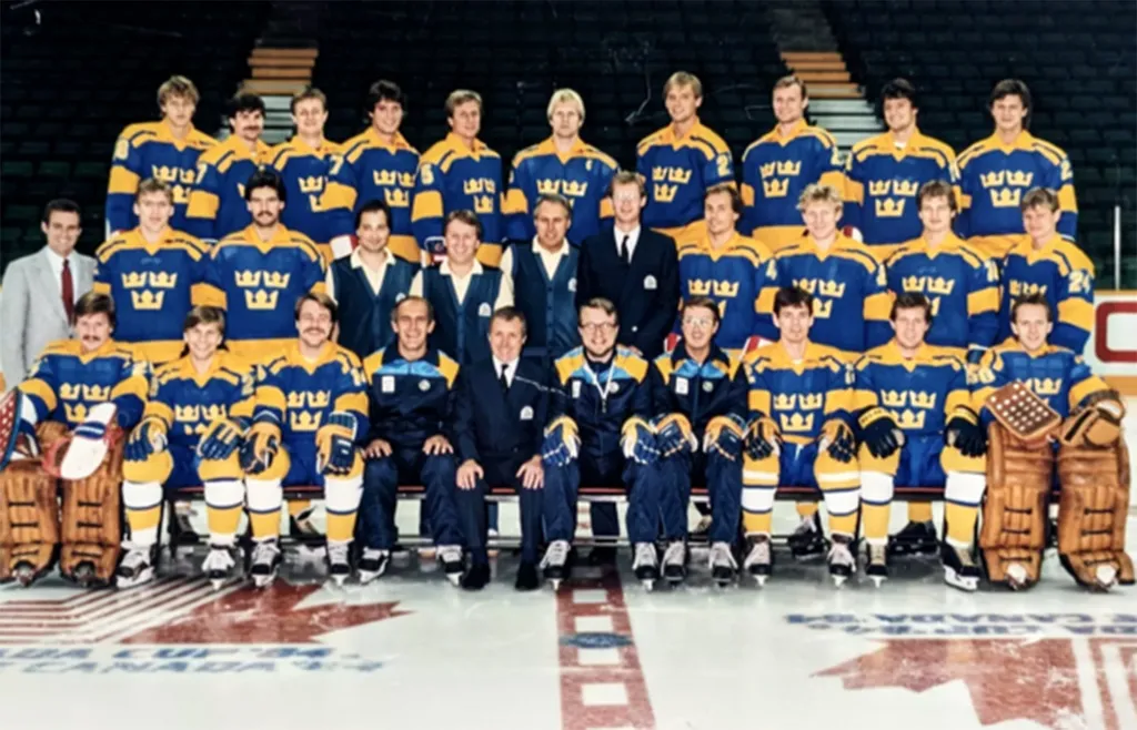 Tre Kronors lag i Canada Cup 1984