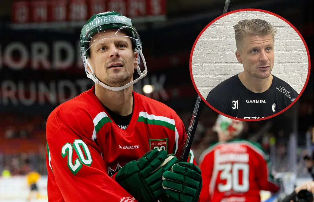 Nicklas Lasu blir rörd medan han ger sin syn på Joel Lundqvists hyllningsceremoni.