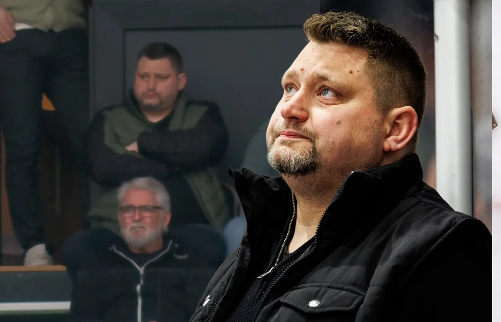 Mattias Karlin på plats i Ö-vik efter sparkningen.