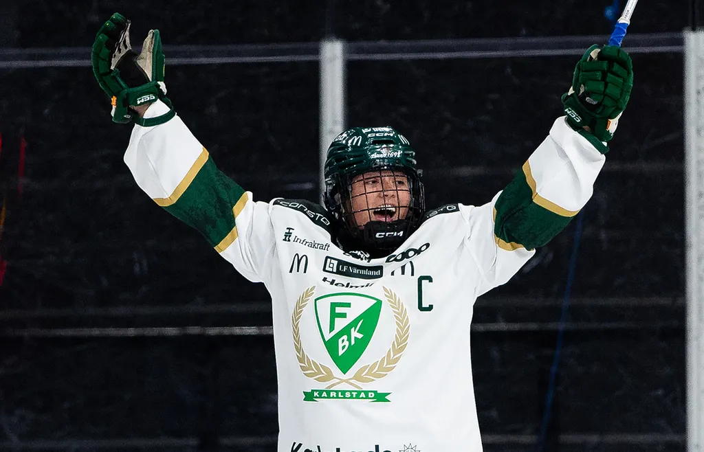 Julie Gough säkrade segern för Färjestad. 