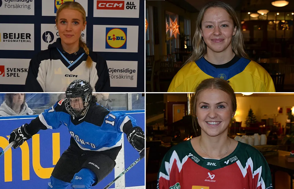 Emma Forsgren, Tindra Holm, Samantha Cogan och Sofie Lundin