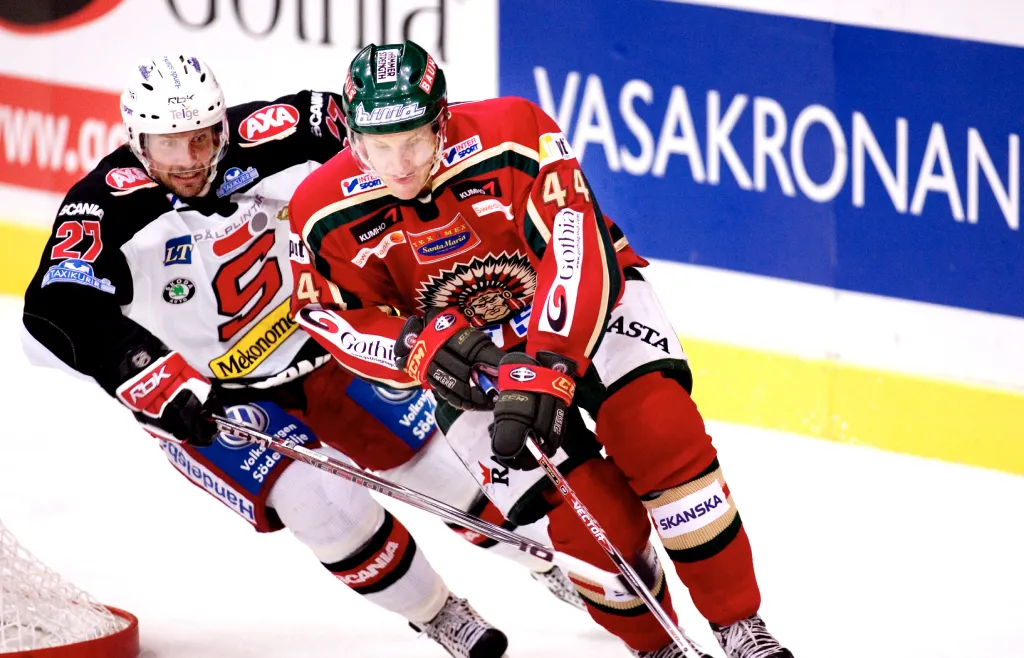 Jonas Ahnelöv i Frölunda under en elitseriematch mot Södertälje