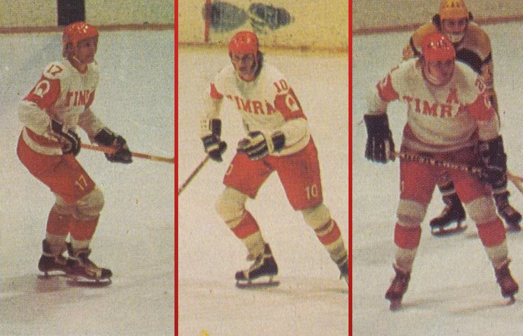 Finn Lundström, Olle Åhman och Håkan Pettersson i Timrå.