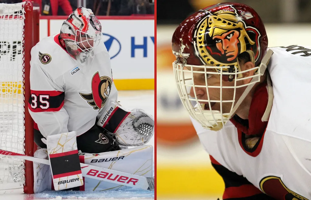 Linus Ullmark och Dominik Hasek.