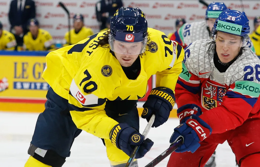 Oskar Sundqvist har satts upp på waivers av St. Louis Blues. Foto: REUTERS/David W Cerny