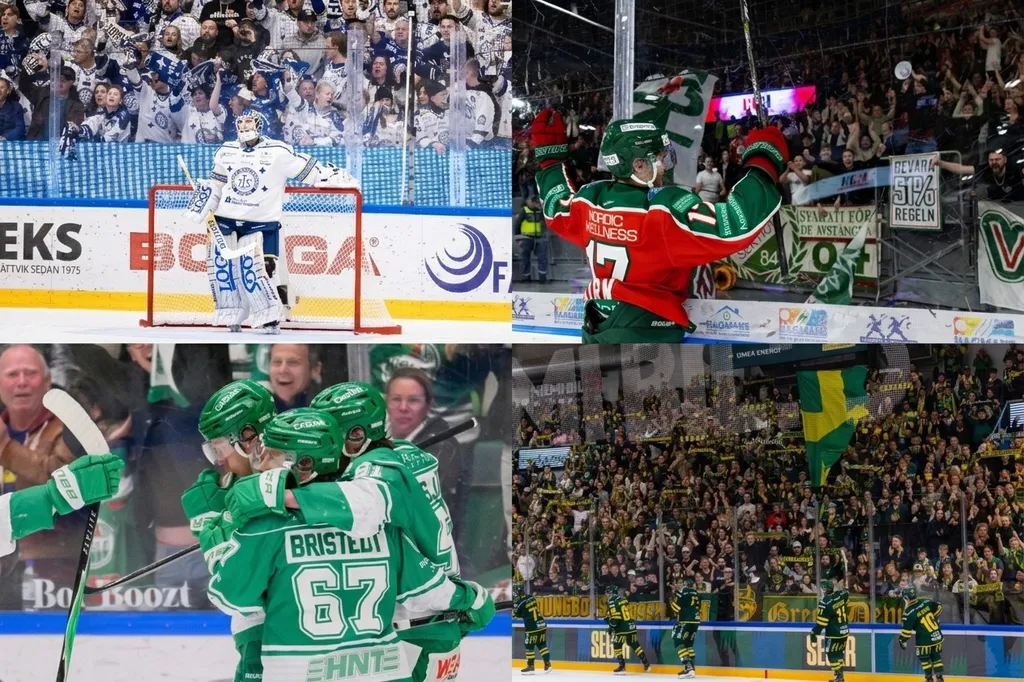 Hockeysverige rankar SHL:s bästa och sämsta mållåtar. 
Foto: Bildbyrån/montage