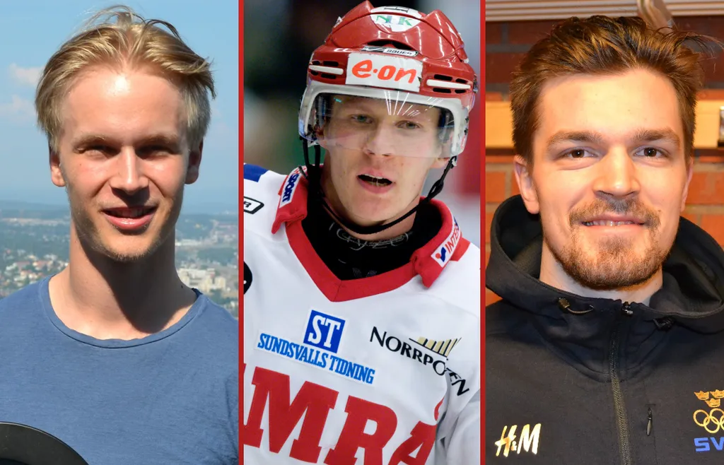 Elias Pettersson, Mika Pyörälä och Anton Lander
