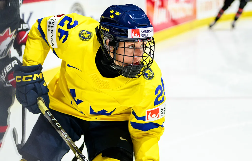 Hanna Olsson i landslagströjan