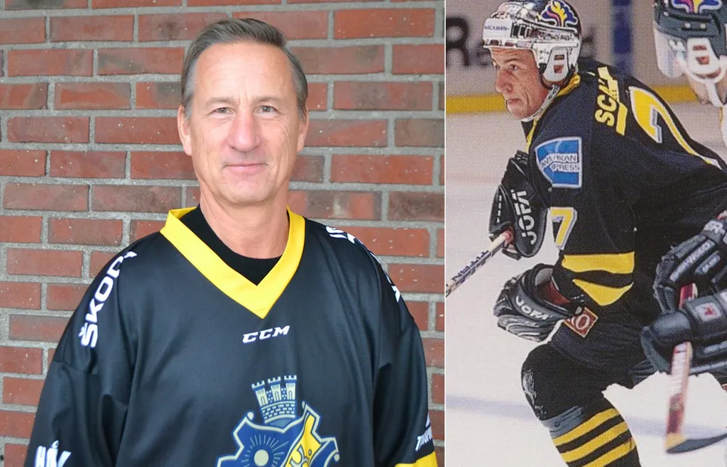 Stefan ”Myran” Gustavson i AIK-tröjan, då och nu