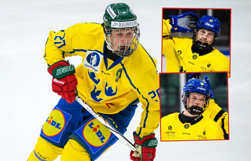 Bosse Meijer bildar kedja med Elton Hermansson och Oscar Holmertz
