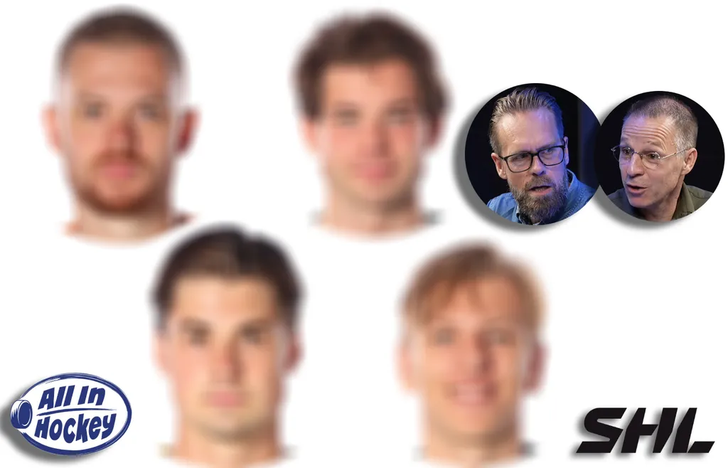Uffe Bodin och Mike Helber utser SHL:s bästa spelare just nu i All In Hockey. Foto: Bildbyrån (montage)
