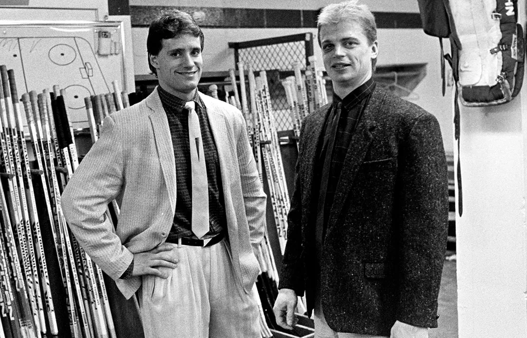 Peter Sundström och Bengt-Åke Gustafsson spelade tillsammans i Washington Capitals