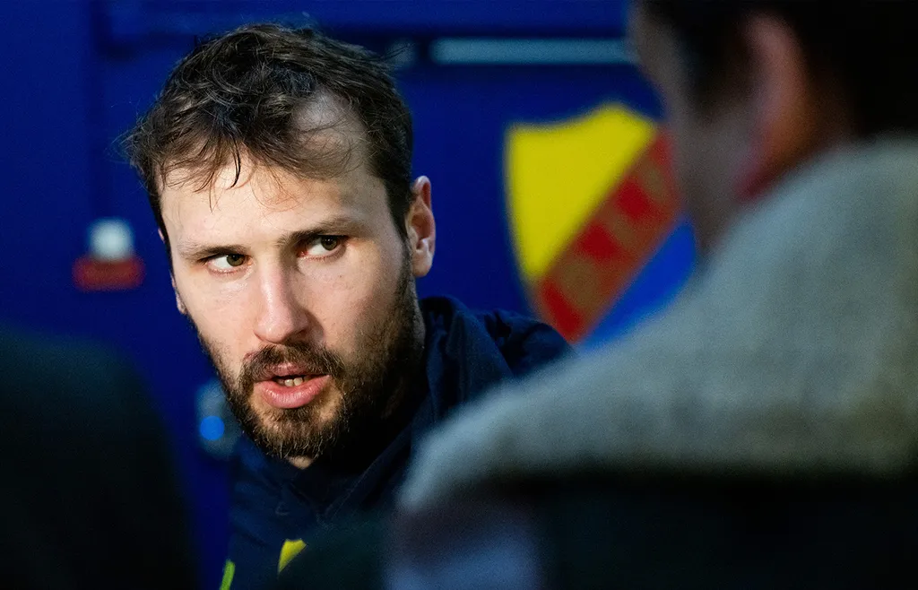 Djurgården Marcus Krüger efter finalförlusten mot Brynäs 2024