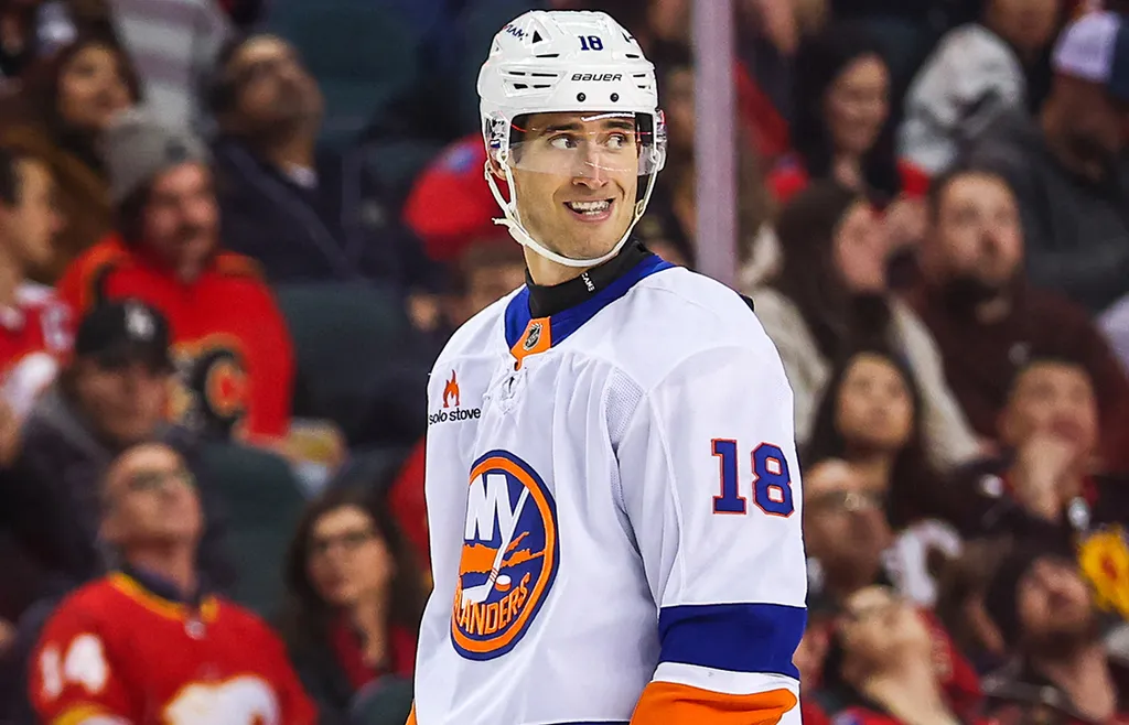 Pierre Engvall har gjort flest NHL-matcher av alla Trojaprodukter