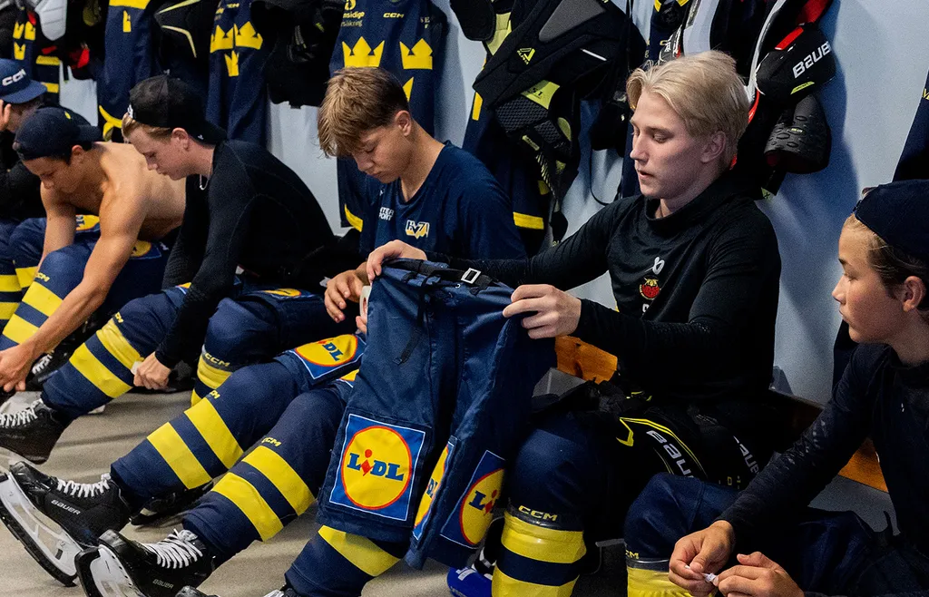 Jesse Suopanki spelade med både svenska och finska U16-landslaget förra säsongen. Nu endast i Sverige U17