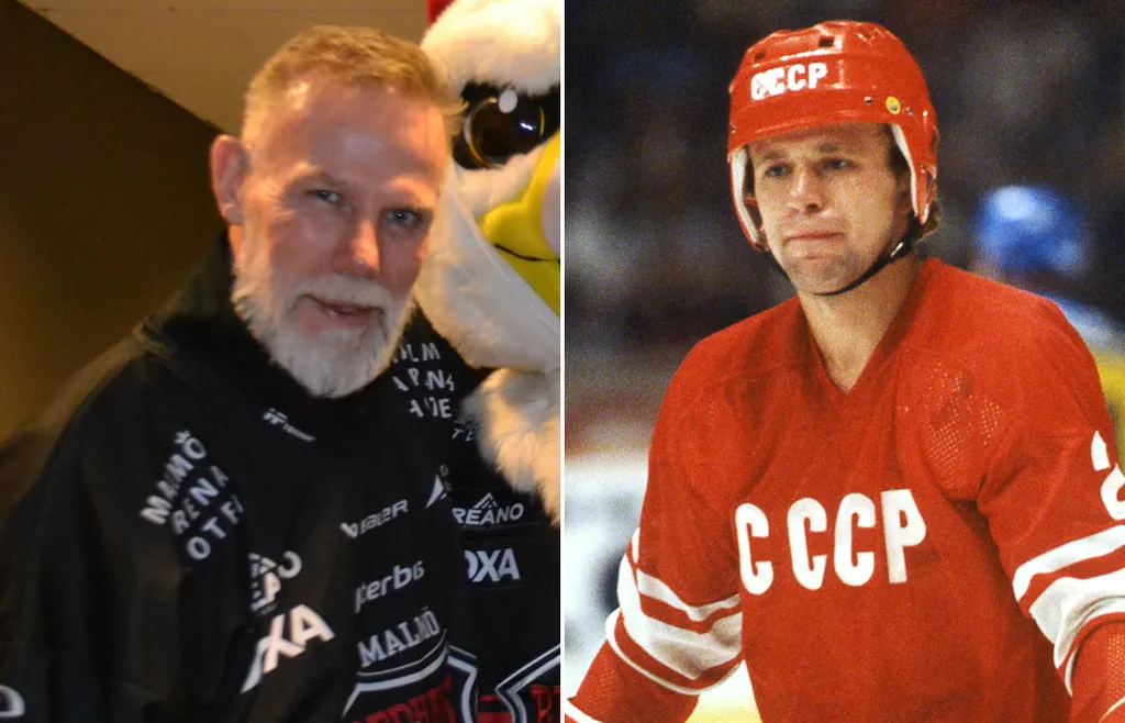 Mats Lusth och Vjatjeslav Fetisov