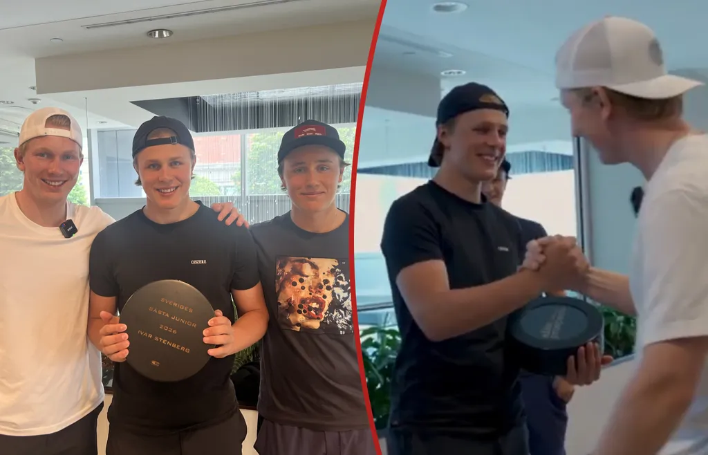 Ivar Stenberg är årets vinnare av Eliteprospects Award.