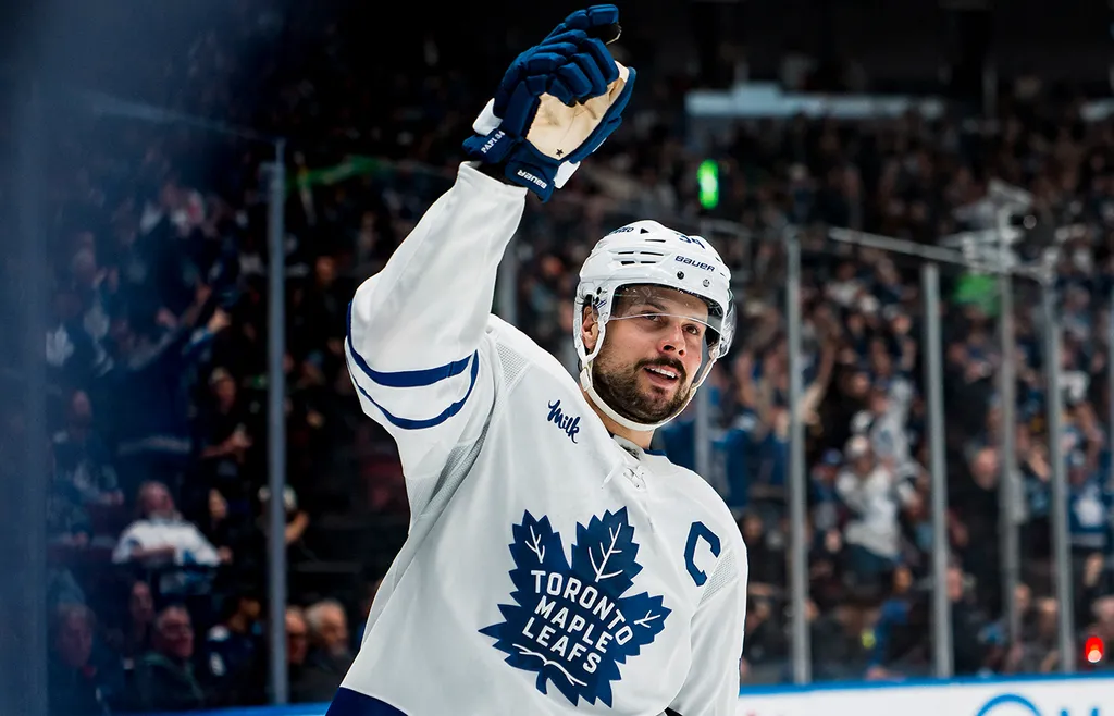Auston Matthews ser ut att få en ny lekkamrat i Kirill Martjenko. Foto: Bildbyrån