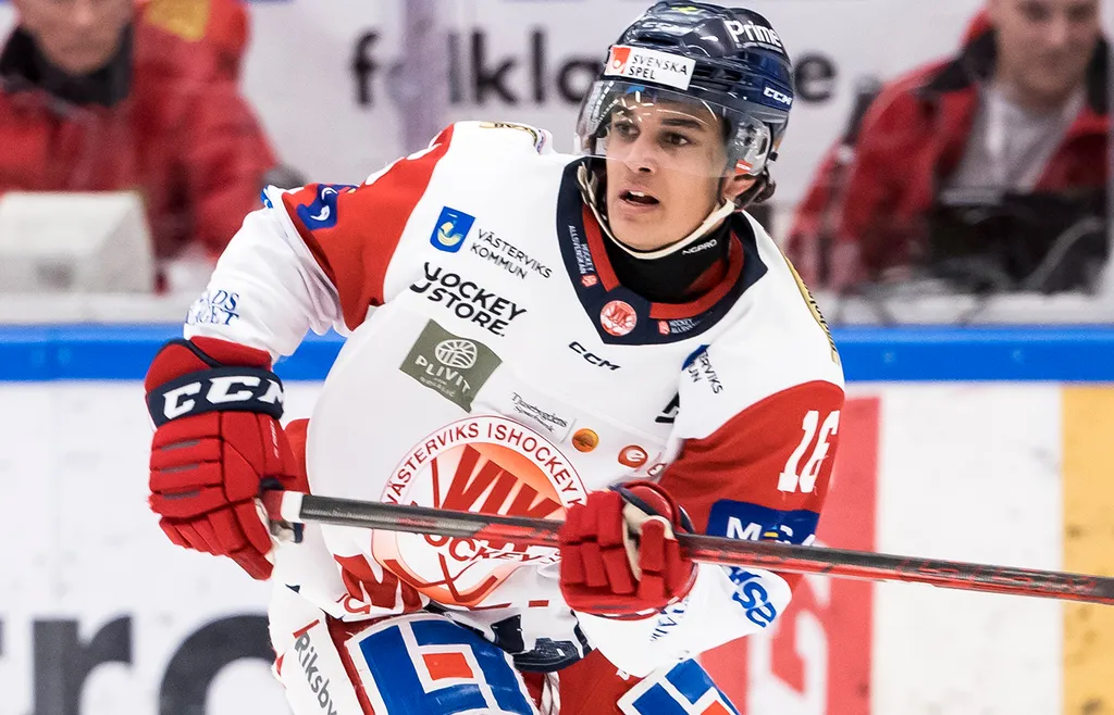 Hugo Gabrielson inledde sin seniorkarriär med tre säsonger i Västervik. 
