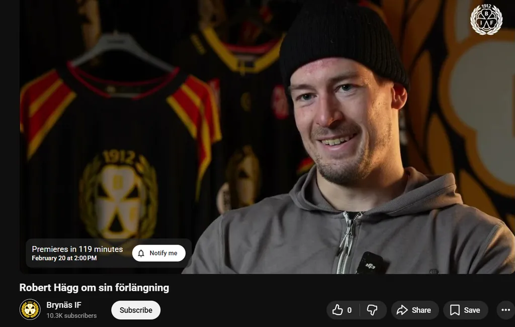 Här avslöjade Brynäs förlängningen