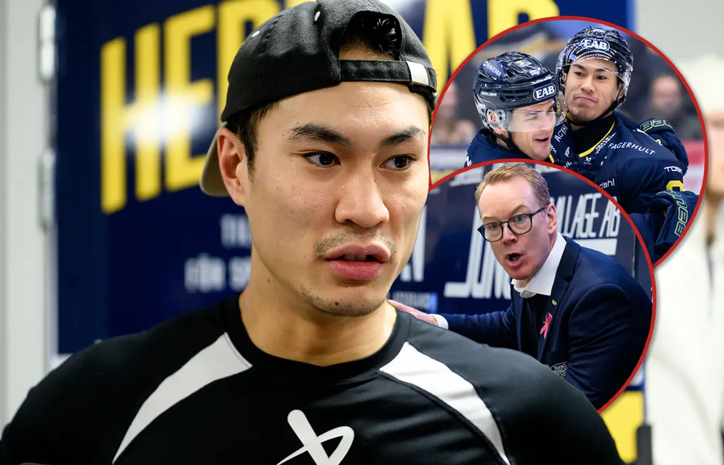 Jonathan Ang svarar efter petningen i HV71. 