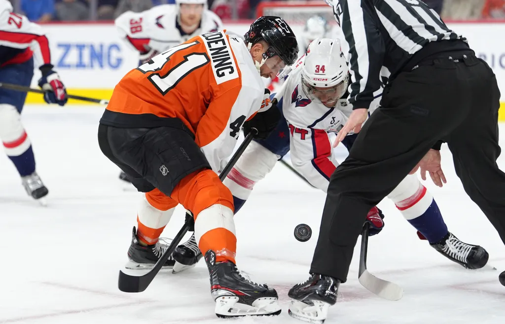 Tekningsexperten Luke Glendening är klar för New York Rangers. Foto: Kyle Ross-Imagn Images
