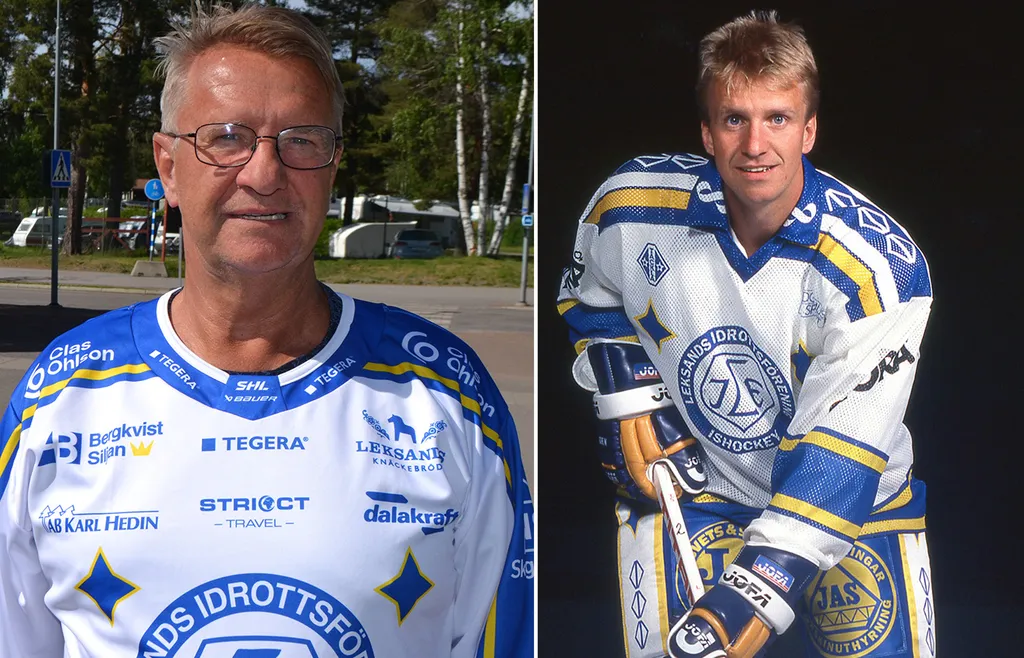 Tomas Jonsson i Leksandströja, nu och då. 