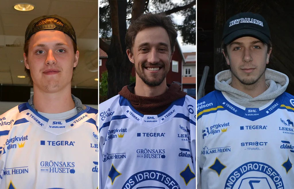 Anton Johansson, Max Véronneau och Arvid Eljas är samtliga på Leksands skadelista