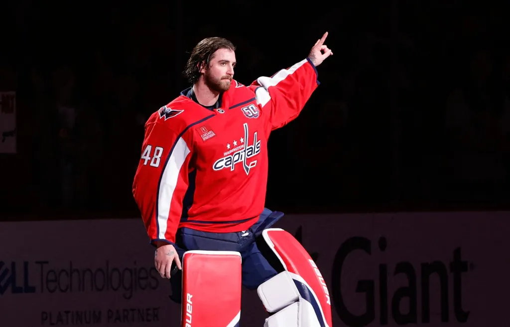Logan Thompson gav Capitals stabilitet mellan stolparna förra säsongen