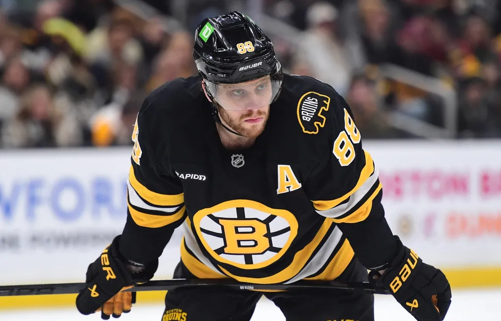 David Pastrnak är ny kapten för Boston Bruins.