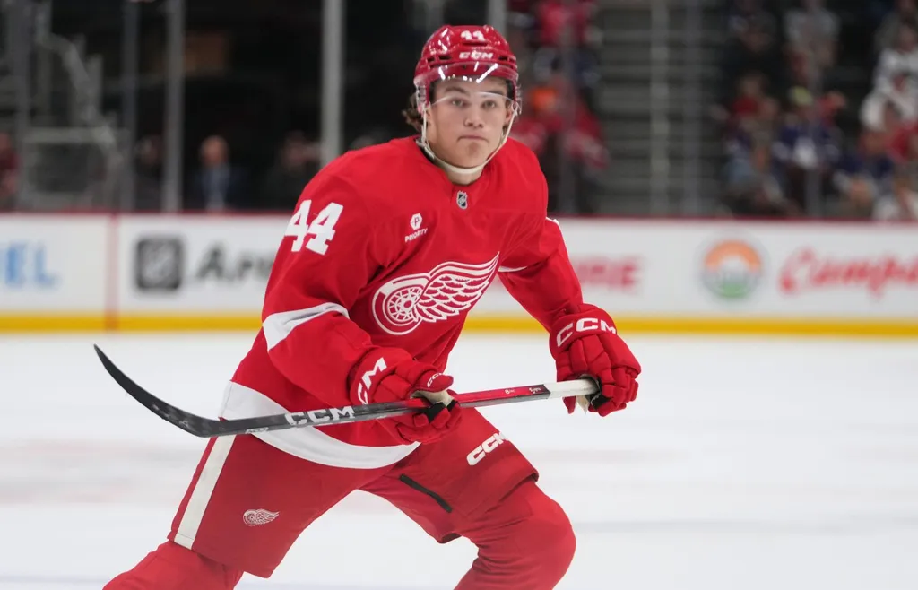 Axel Sandin Pellikka gick rakt in i Detroit Red Wings lag