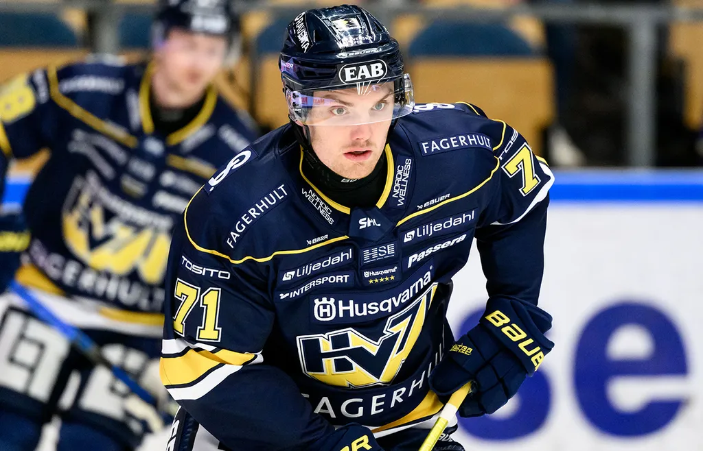 William Ignberg Nilsson var inne på isen i nästan sju minuter under sin debut