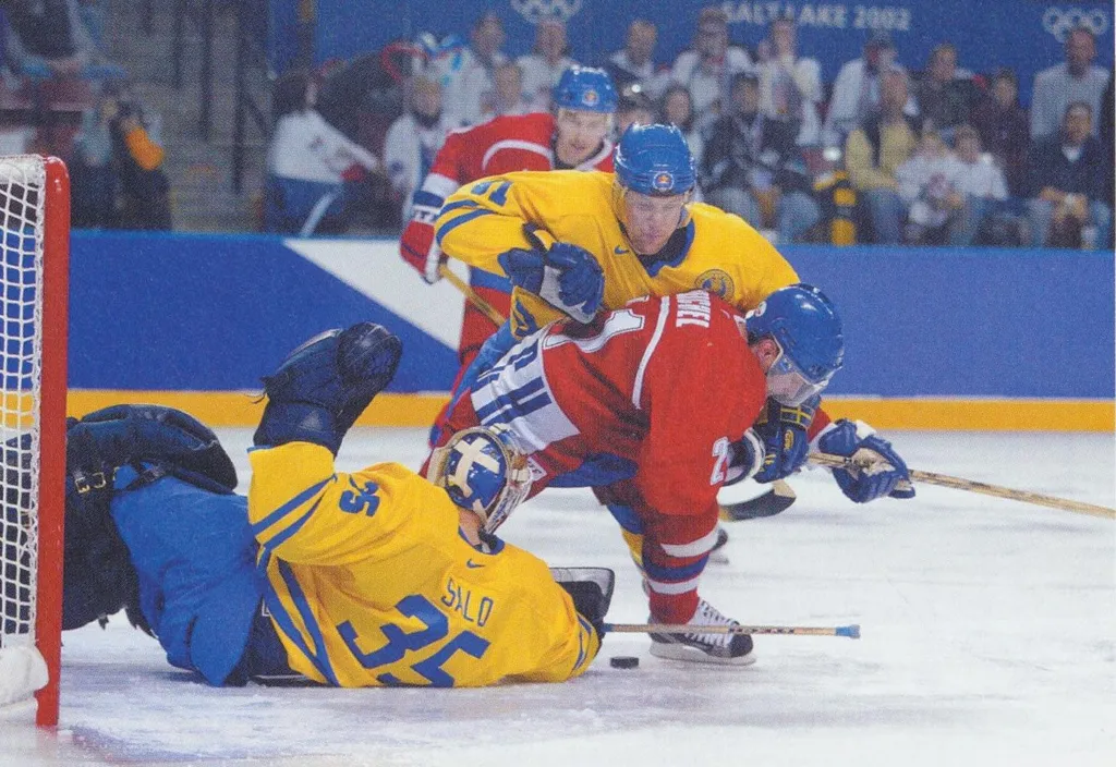 Salo i match under OS i Salt Lake City 2002