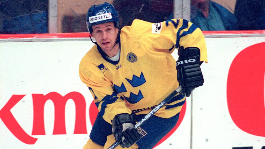 Fredrik Olausson i Tre Kronor. 