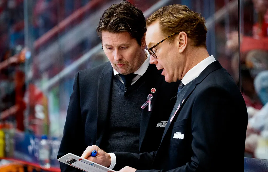 Stefan Klockare och Niklas Eriksson återförenas.
Foto: Bildbyrån