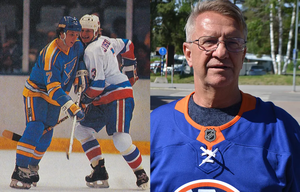 Tomas Jonsson i Islanders-tröja, då och nu.