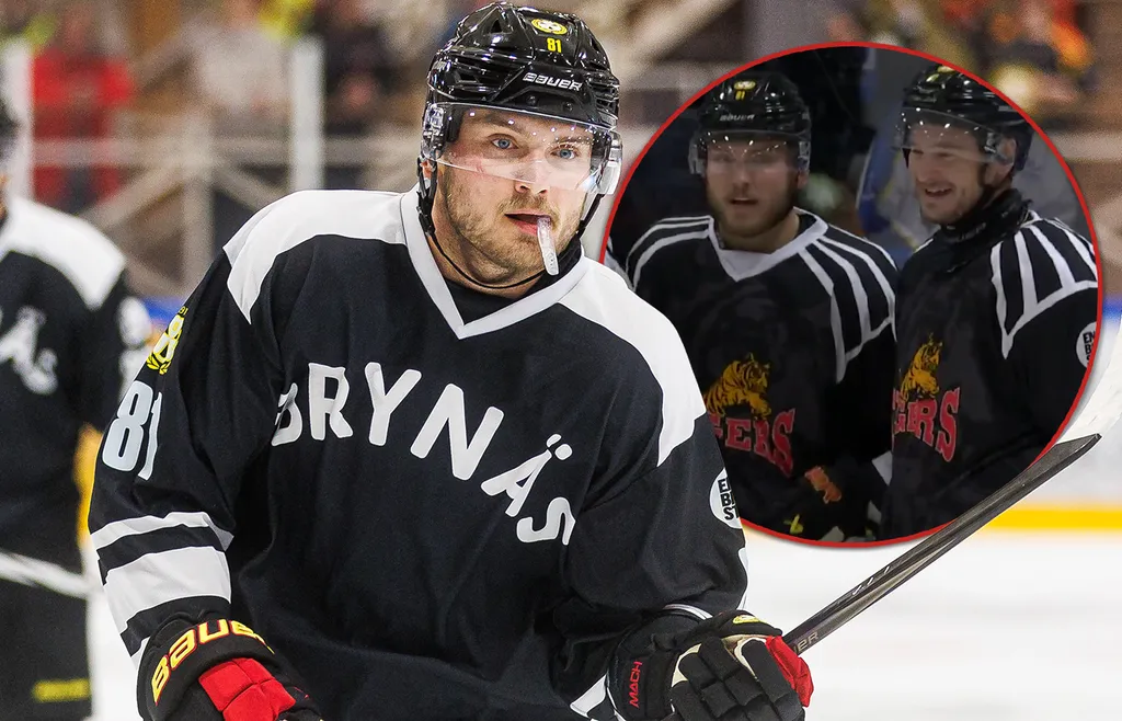 Kieffer Bellows blev tvåmålsskytt för Brynäs i klassikermötet med Leksand.