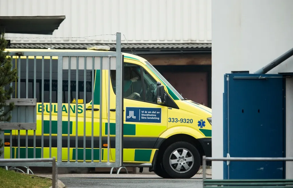 Ambulansen på bilden har inget med händelserna att göra