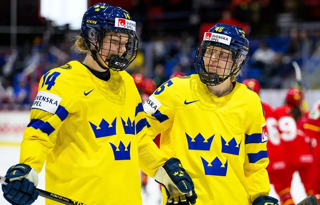 Ida Karlsson och Paula Bergström under VM 2024