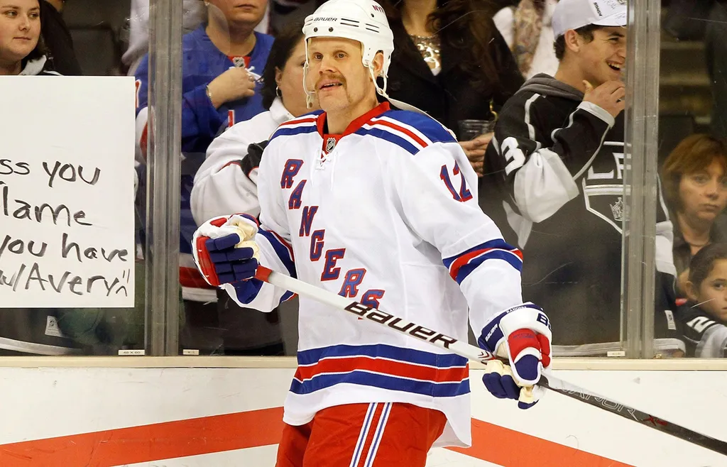 Olli Jokinen i New York Rangers-dressen