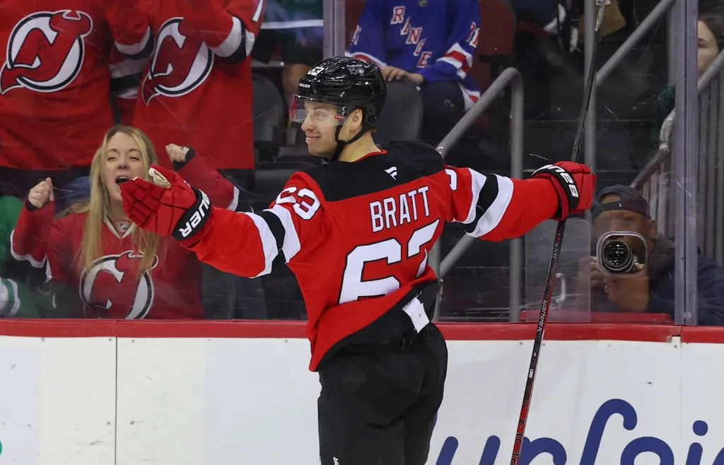 Jesper Bratt hade en produktiv säsong med New Jersey Devils