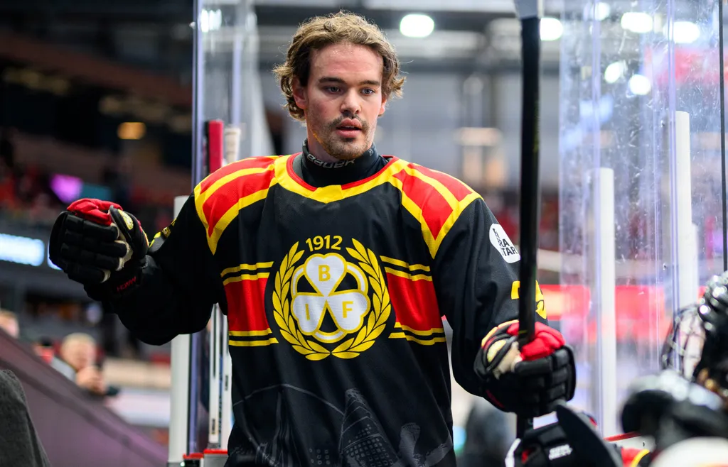 Axel Andersson, debutant i Tre Kronor, är en av många landslagsspelare i Brynäs