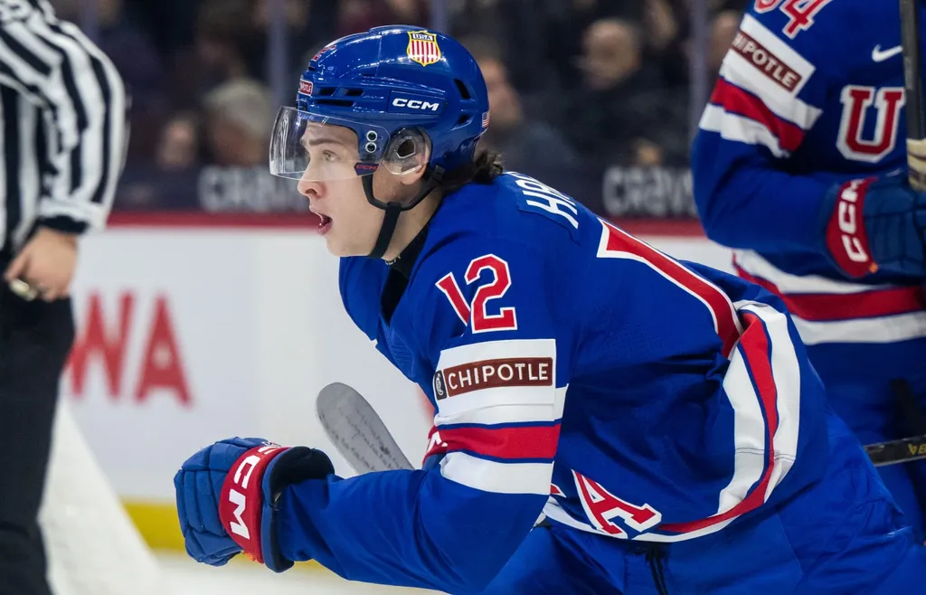 James Hagens blir USA:s ledande offensiva spelare i JVM 2026