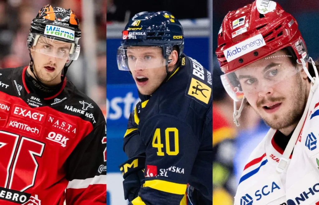 Philip Holm, Lawrence Pilut och Pontus Åberg. Montage av bilder från Bildbyrån.