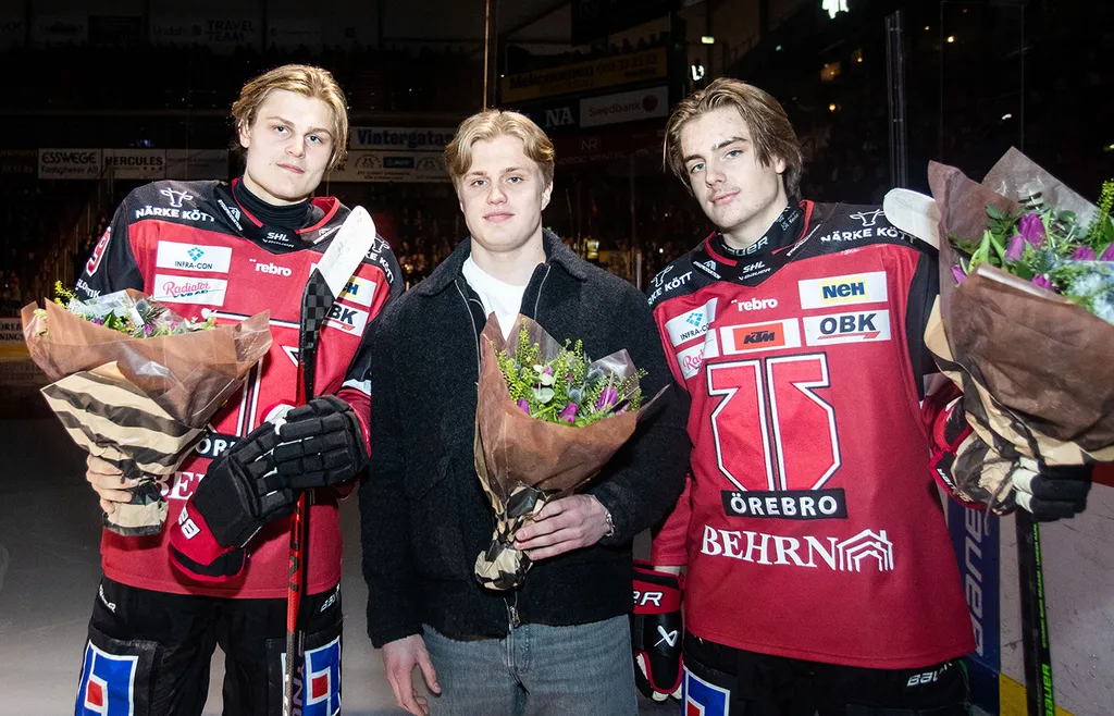 Milton Oscarson, Elias Pettersson och Leo Carlsson hyllas efter JVM 2023