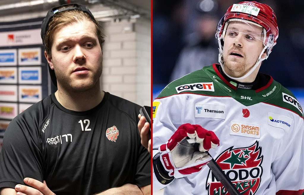 Det är oklart om Oscar Pettersson och Mikkel Aagaard kommer följa med MoDo ner till HockeyAllsvenskan