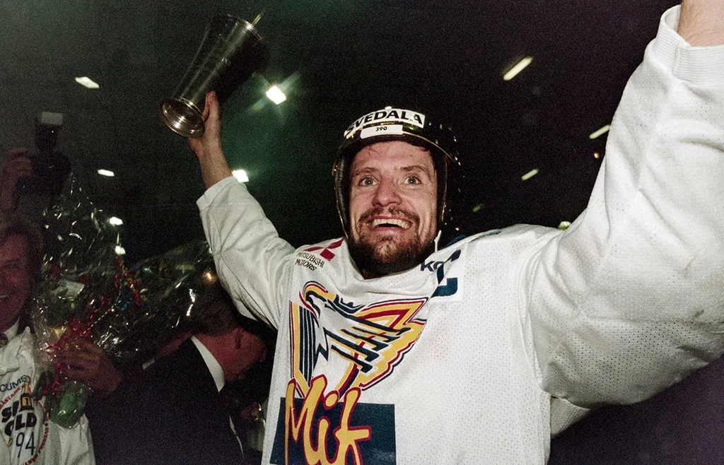 Peter Sundström var lagkapten för Malmö vid SM-guldet 1994