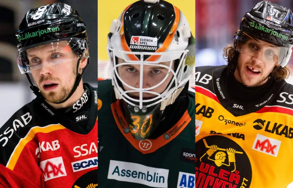 Emanuelsson, Lindbom och Kempe. Montage av bilder från Bildbyrån.
